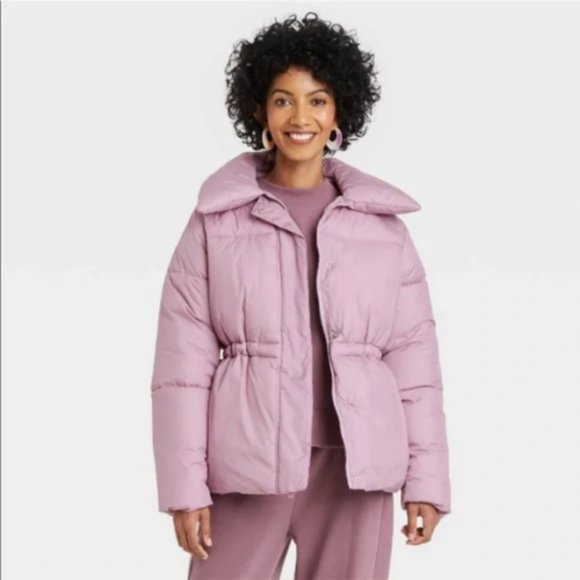 a new day | Jackets u0026 Coats | A New Day Womens Mauve Medium Length Matte  Winter Puffer Coat | Poshmark
